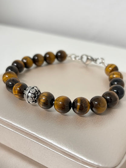 Pulsera en ojo de Tigre