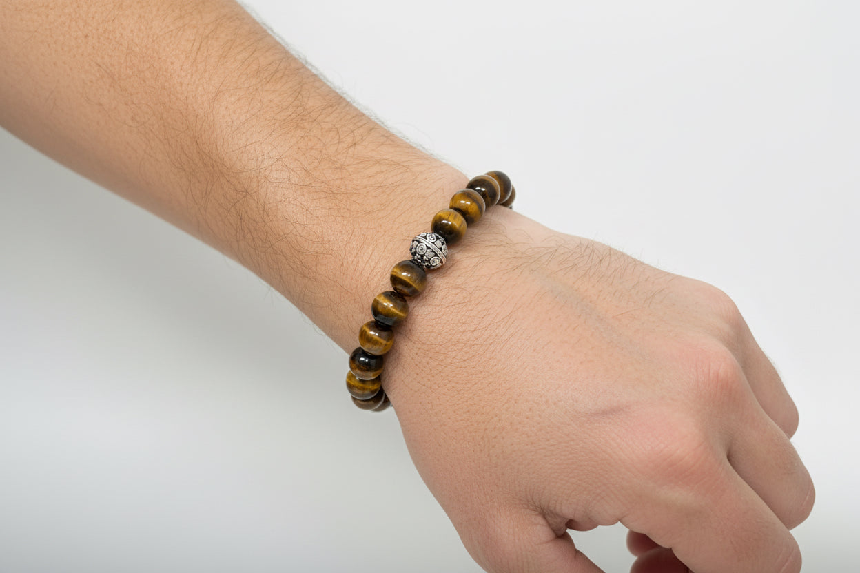 Pulsera en ojo de Tigre