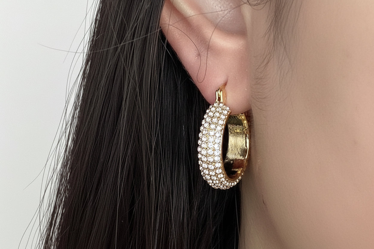 18k Luxe radiance hoop