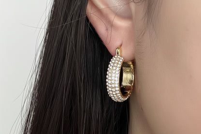 18k Luxe radiance hoop