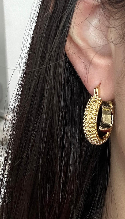 18k Luxe radiance hoop