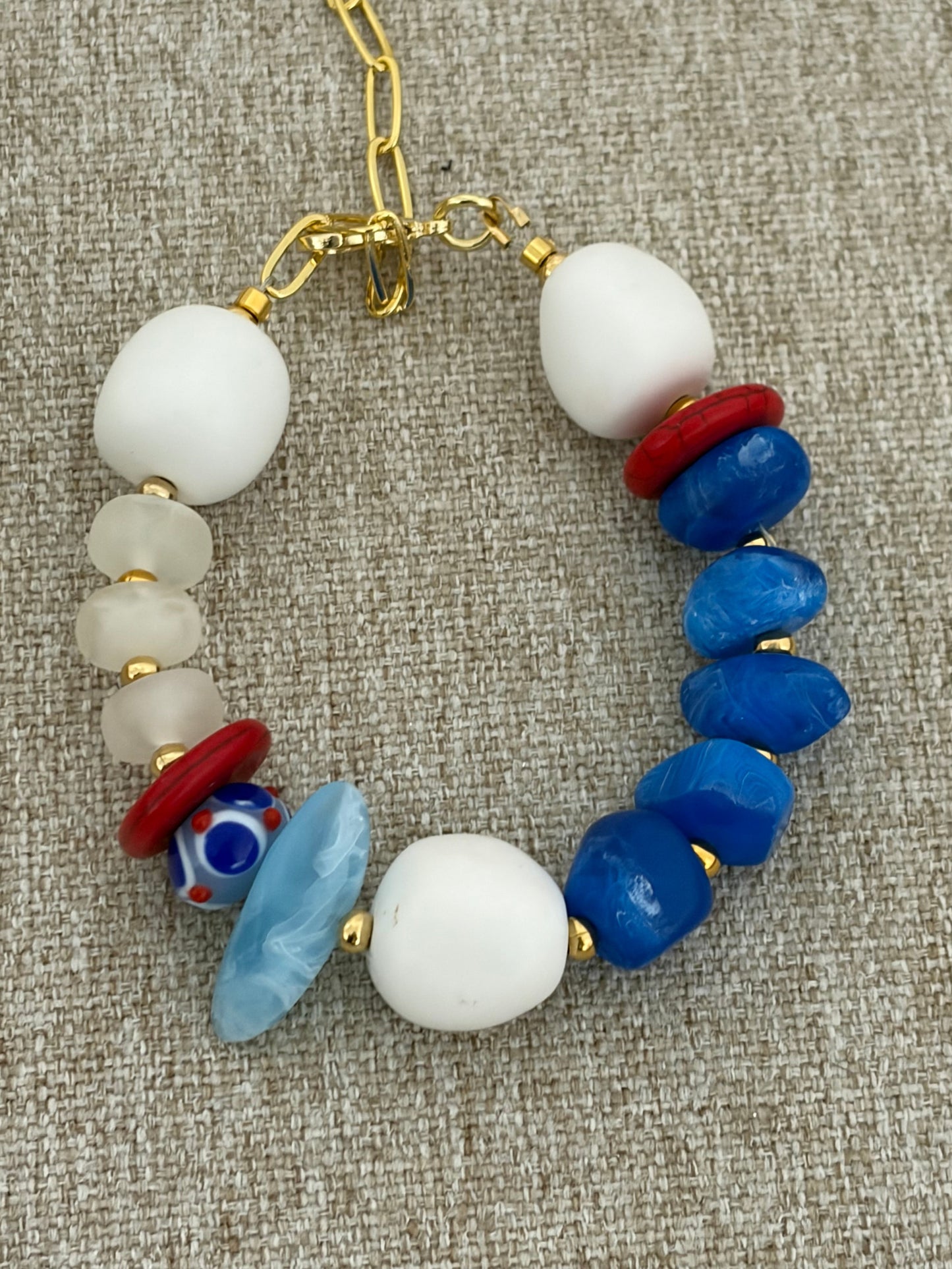 Pulsera isla azul