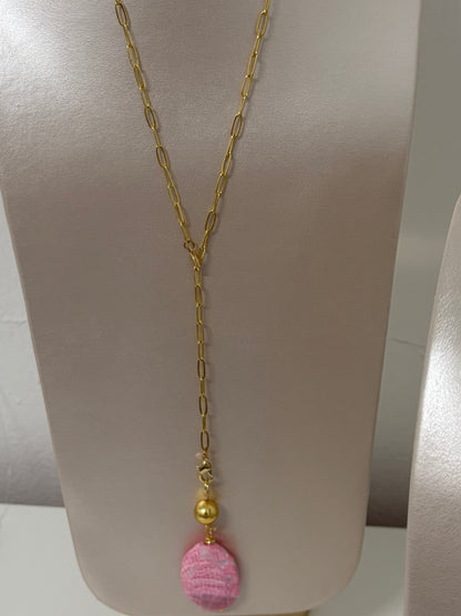 Collar largo con charms intercambiables