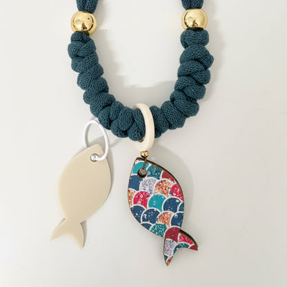 Collar destellos Del Mar (Incluye 1 charm uso diario + 1  waterproof)