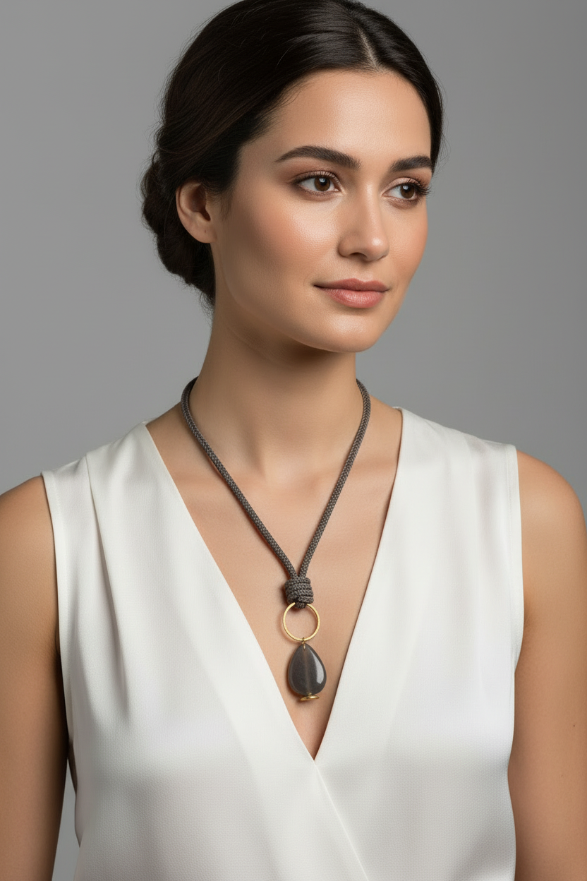 Gota de Luna collar corto
