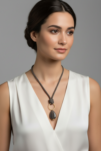 Gota de Luna collar corto