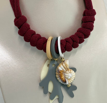 Collar Bahia encantada- # 17☀️5 collares en 1☀️charms removible🐟puedes mojarlo