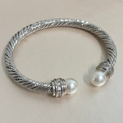 Reflejo de perla plateado(rhodium)