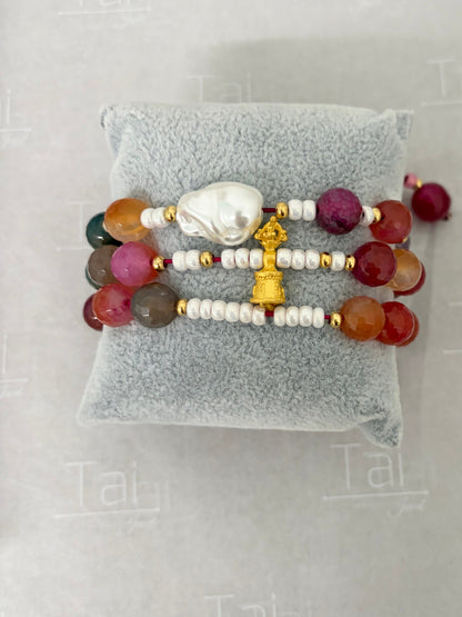 Trio de pulseras ajustables