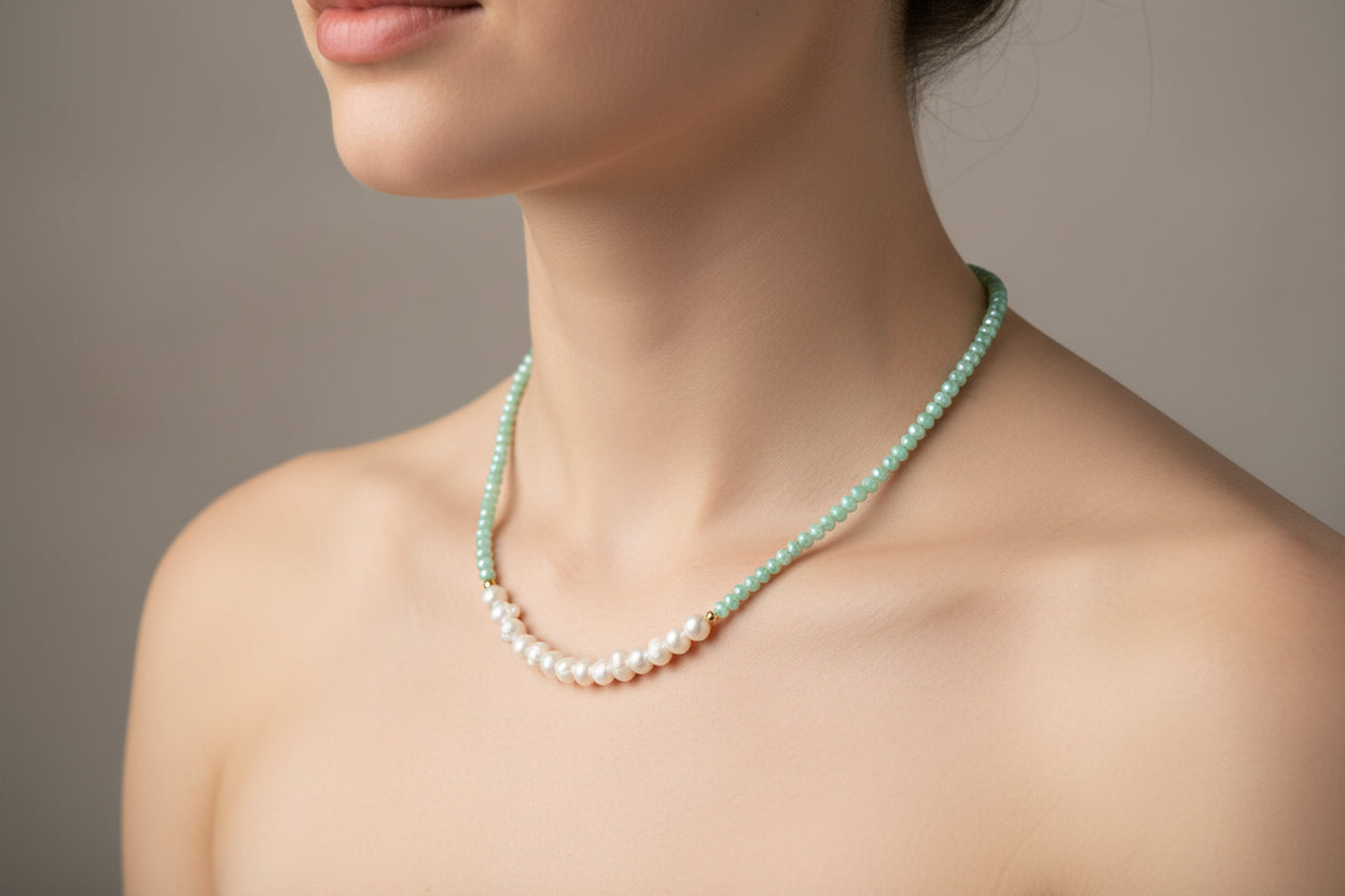 Fresh water pearl necklaces