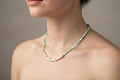 Fresh water pearl necklaces