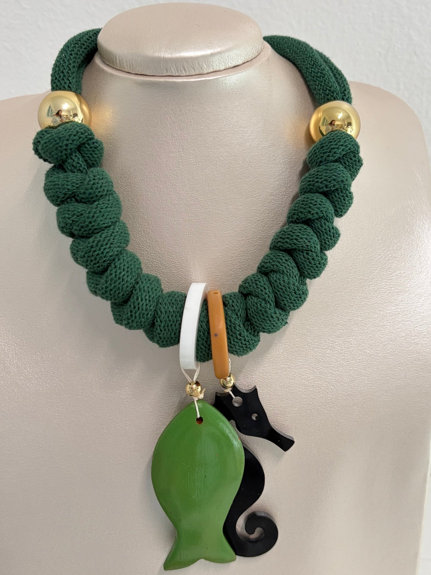 Collar Bahia encantada- # 14☀️5 collares en 1☀️charms removible🐟puedes mojarlo