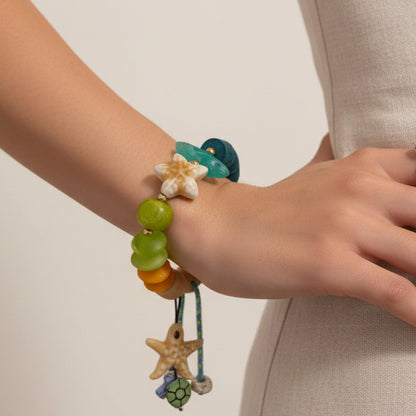 Pulsera Acuario verde style 2( Disponible solo con una pequeña variacion en diseño)