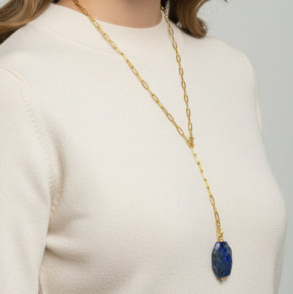 Collar largo con charms intercambiables