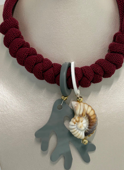 Collar Bahia encantada- # 17☀️5 collares en 1☀️charms removible🐟puedes mojarlo