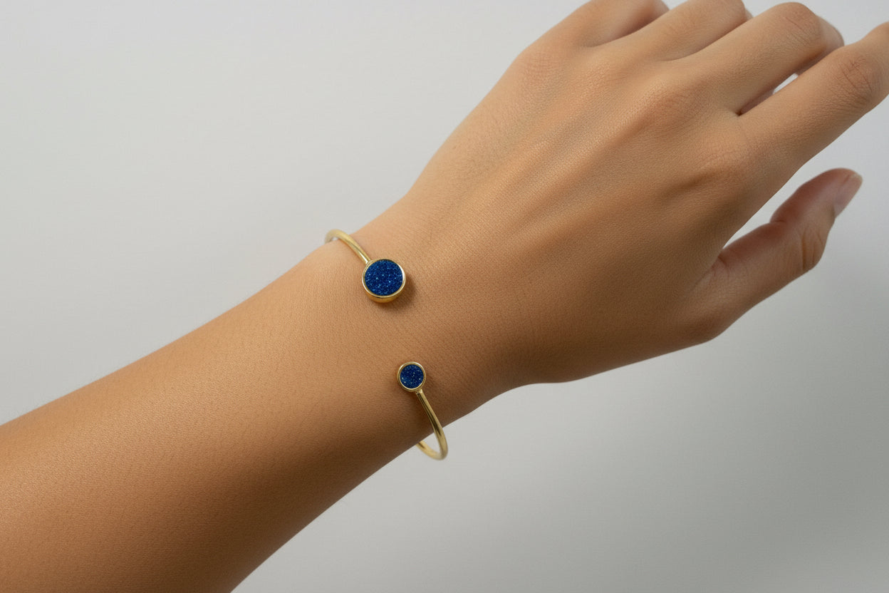 Blue druxy bangle