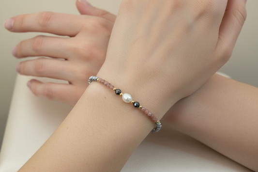 Rhodochrosite bracelet