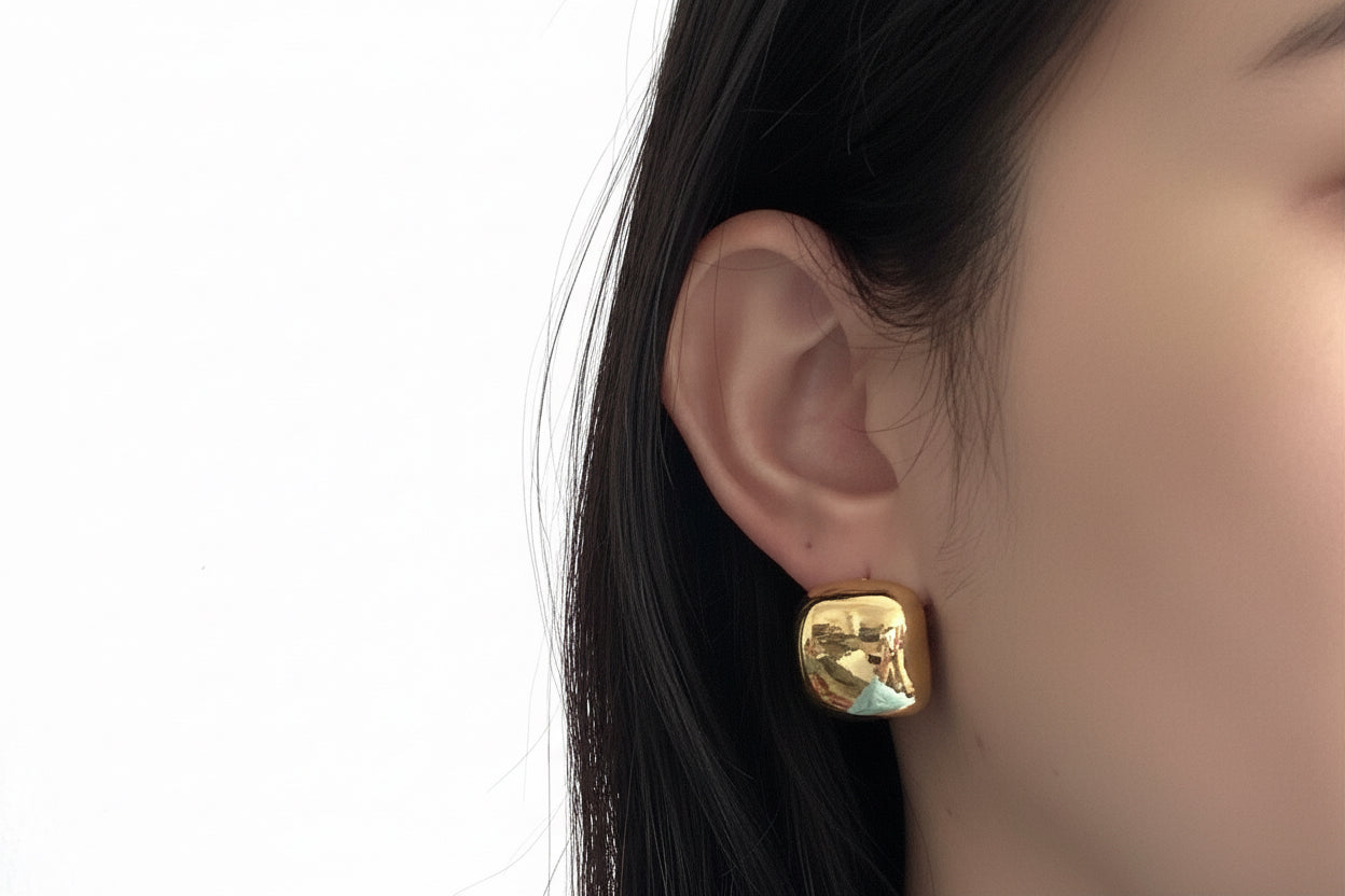 Luxe square earrings
