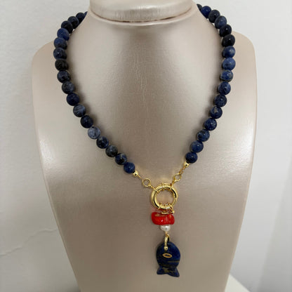 Collar pez Lapis Lazuli