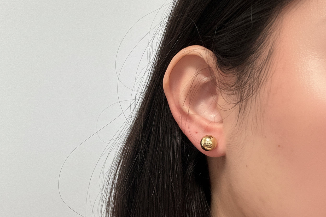 6mm dormilona earrings