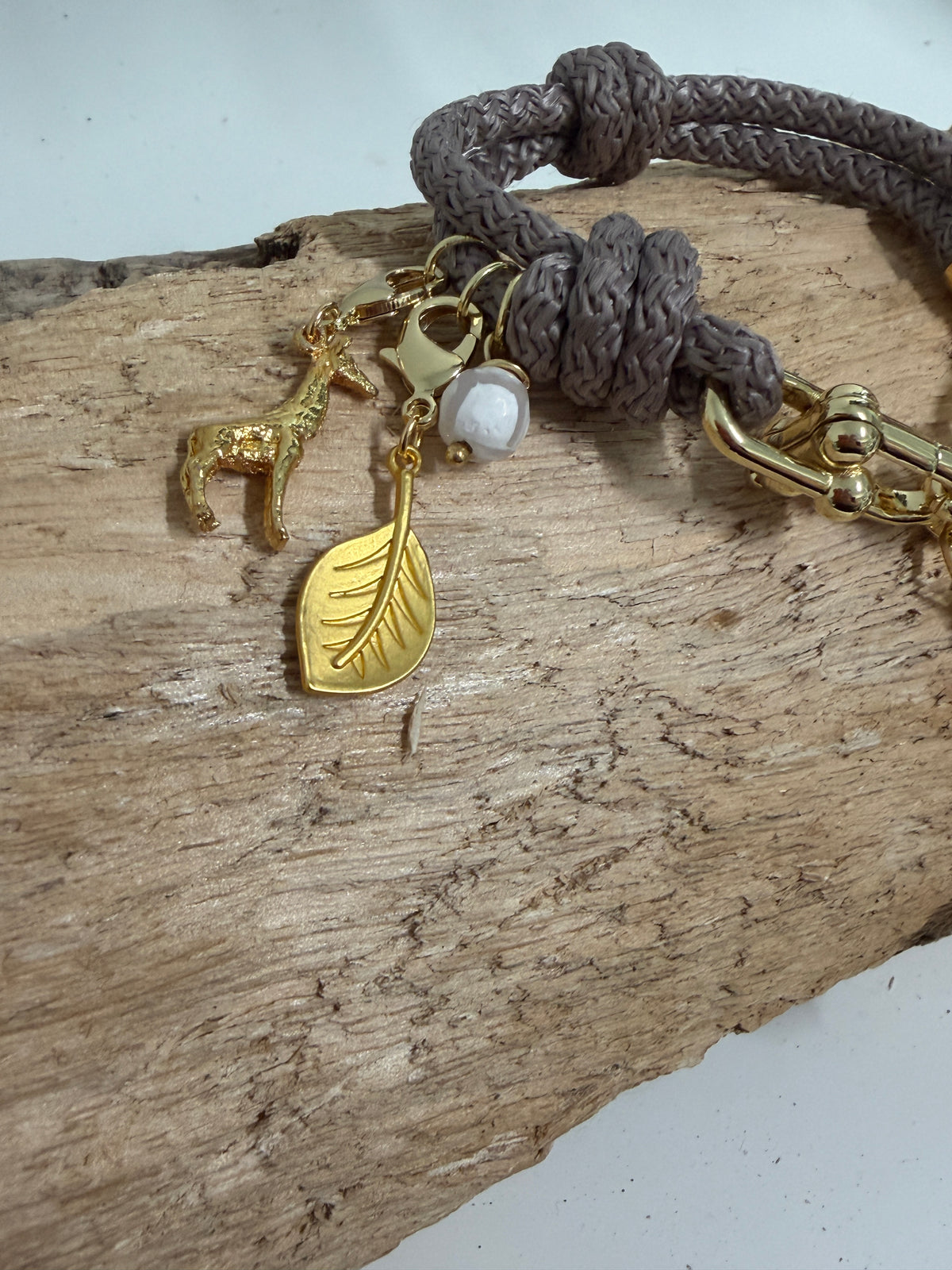 Pulsera Golden Safari # 6 Taupe - Safari Collection