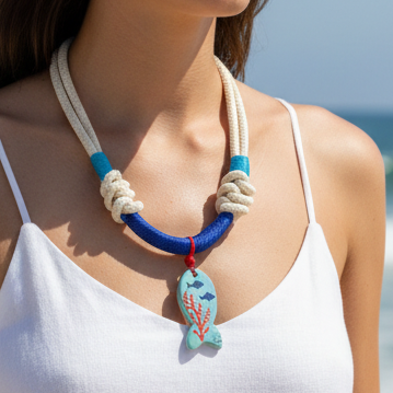 La marina  by Tai  style #1- collar en hilo