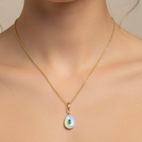 Collar esencia mineral (ópalo)
