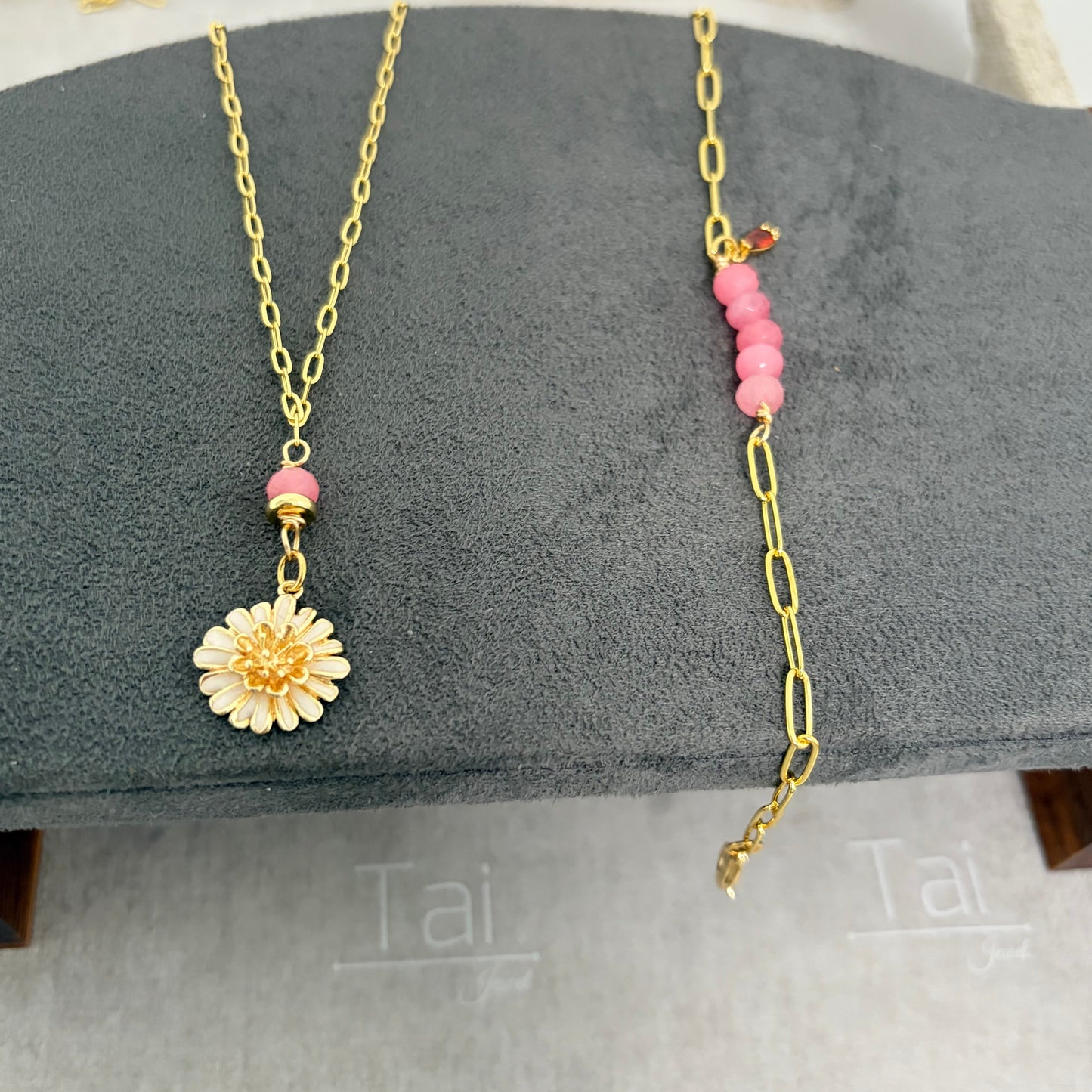 Set para mamá Flor del amor( hot pink)