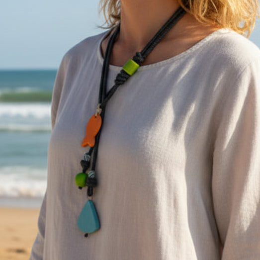 Isla atardecer (collar adjustable)