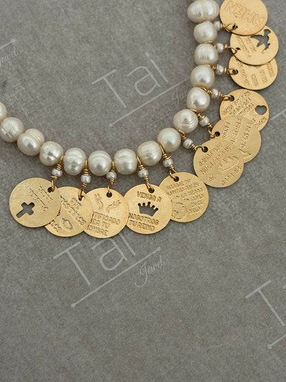 Padre Nuestro collection (Gold filled collar )