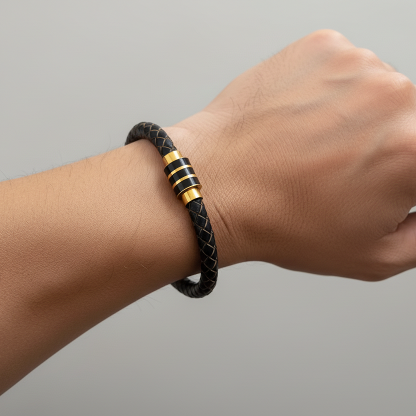 Pulsera en cuero (leather bracelet)