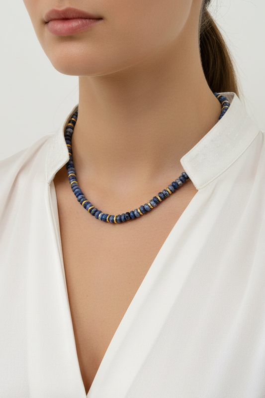 Collar en Sodalite