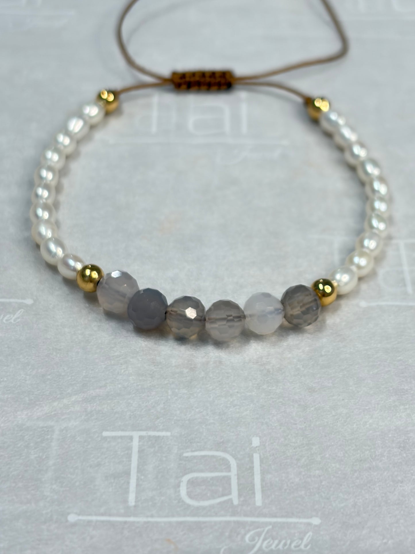 Pulsera Pure Balance – Perlas & Smoky Quartz