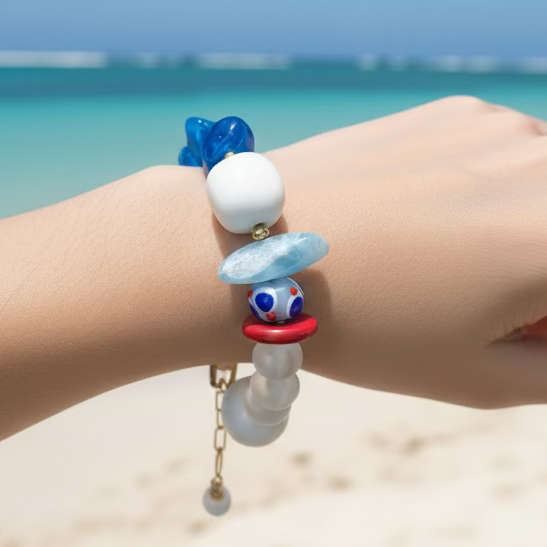 Pulsera isla azul