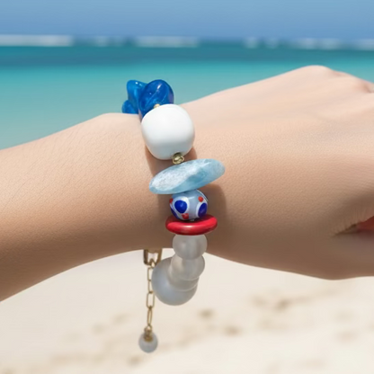 Pulsera isla azul