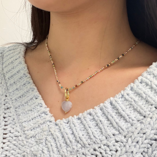 Collar el infinito amor de mama( charms intercambiables)