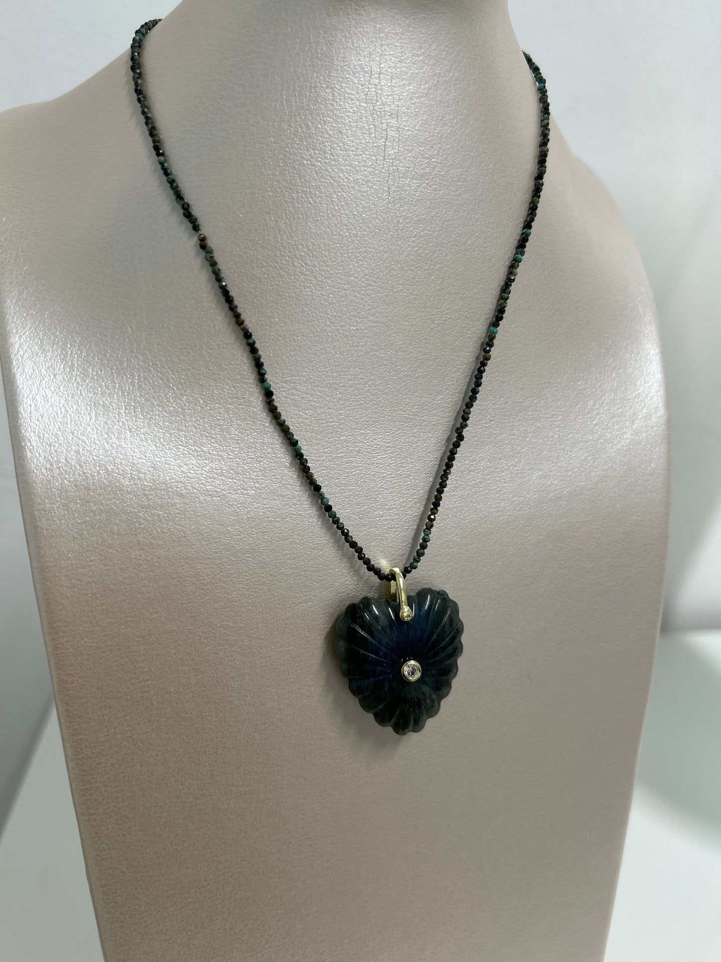 Gemstone Heart Necklace
