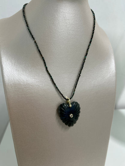 Gemstone Heart Necklace