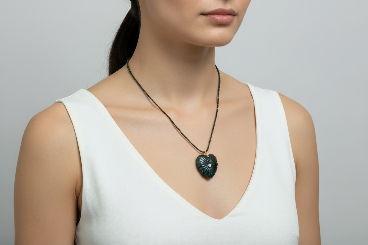 Gemstone Heart Necklace