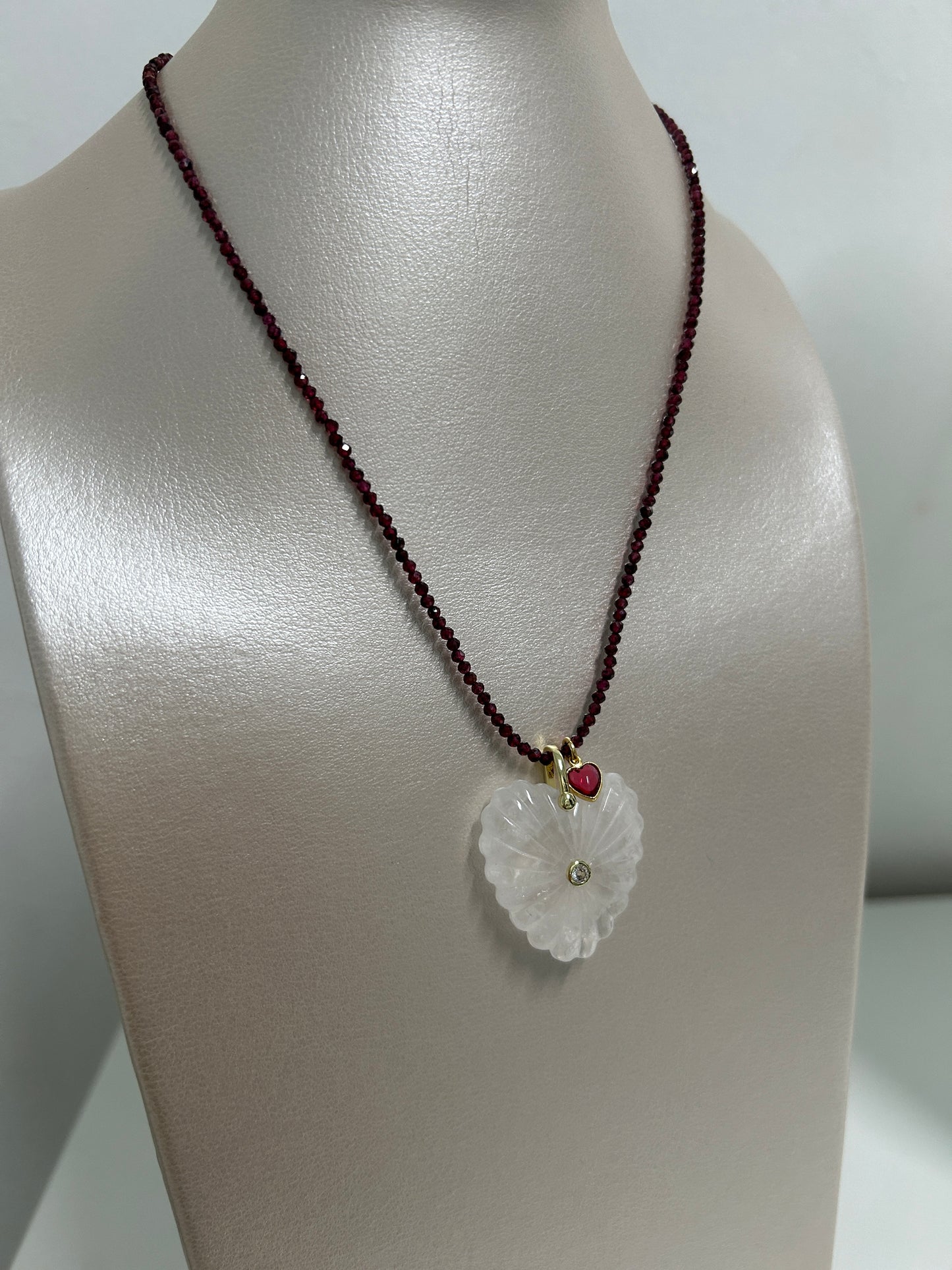 Gemstone Heart Necklace