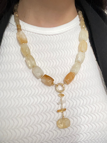 Citrine necklace or bracelet