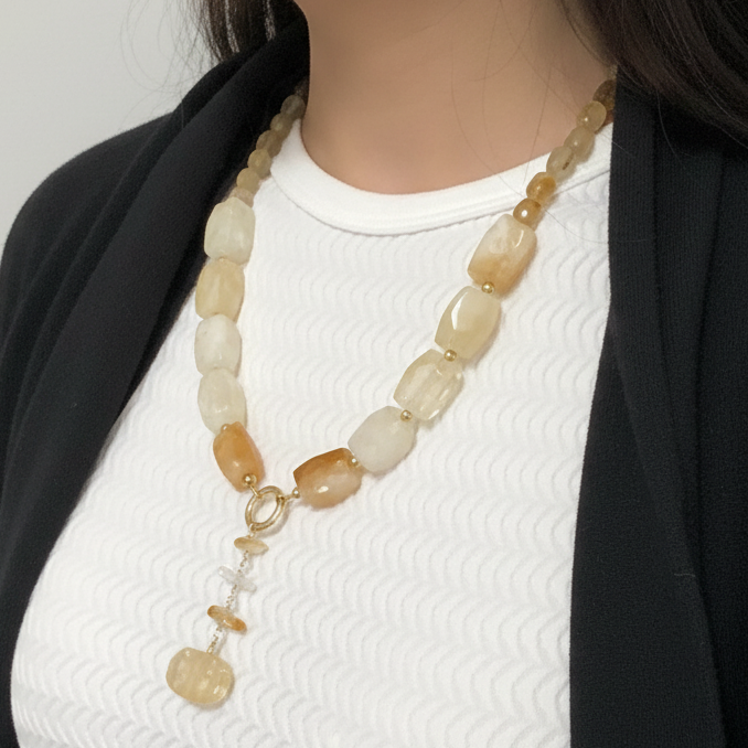 Citrine necklace or bracelet