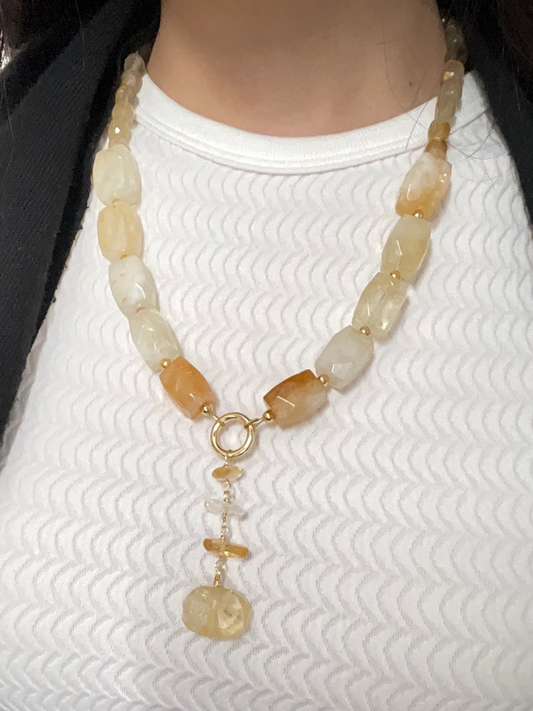Citrine necklace or bracelet