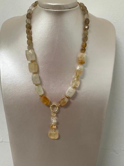 Citrine necklace or bracelet