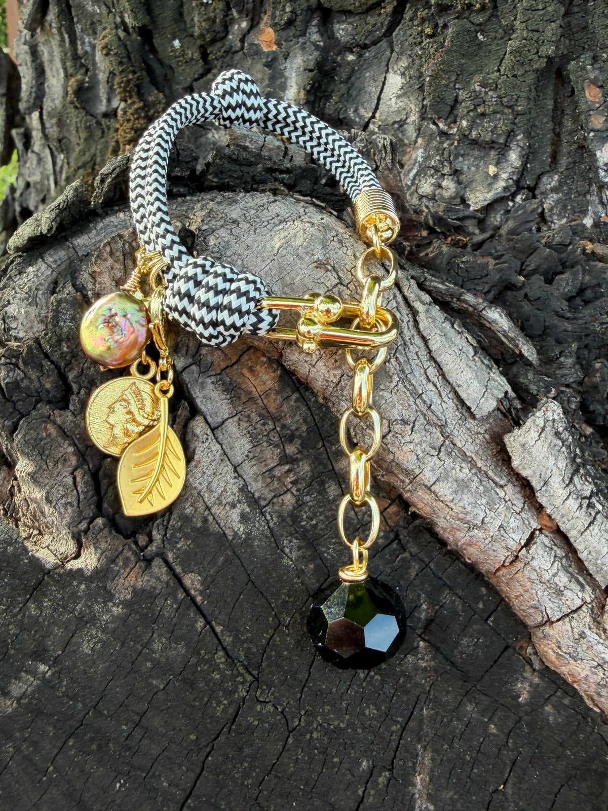 Pulsera Golden Safari #4 cebra- Safari Collection