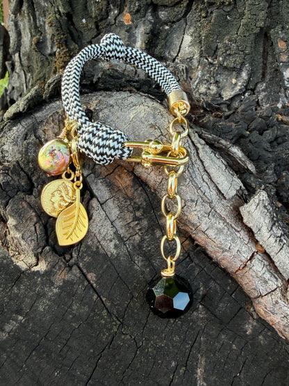 Pulsera Golden Safari #4 cebra- Safari Collection