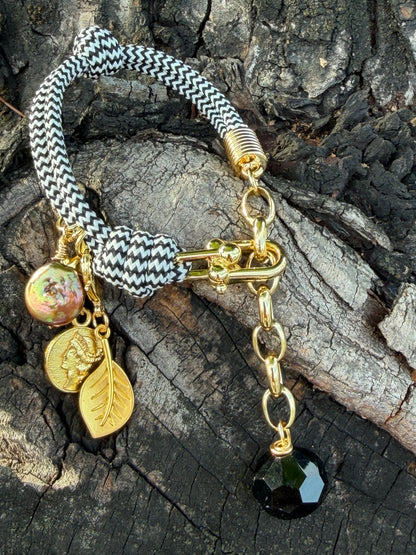 Pulsera Golden Safari #4 cebra- Safari Collection