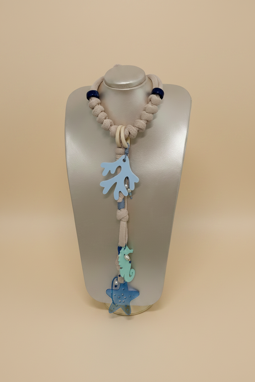 Collar Vida Marina(con centro removibles y ajustable