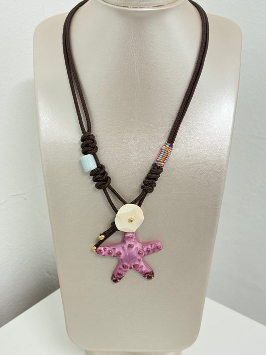 Collar brisa del mar( magenta )