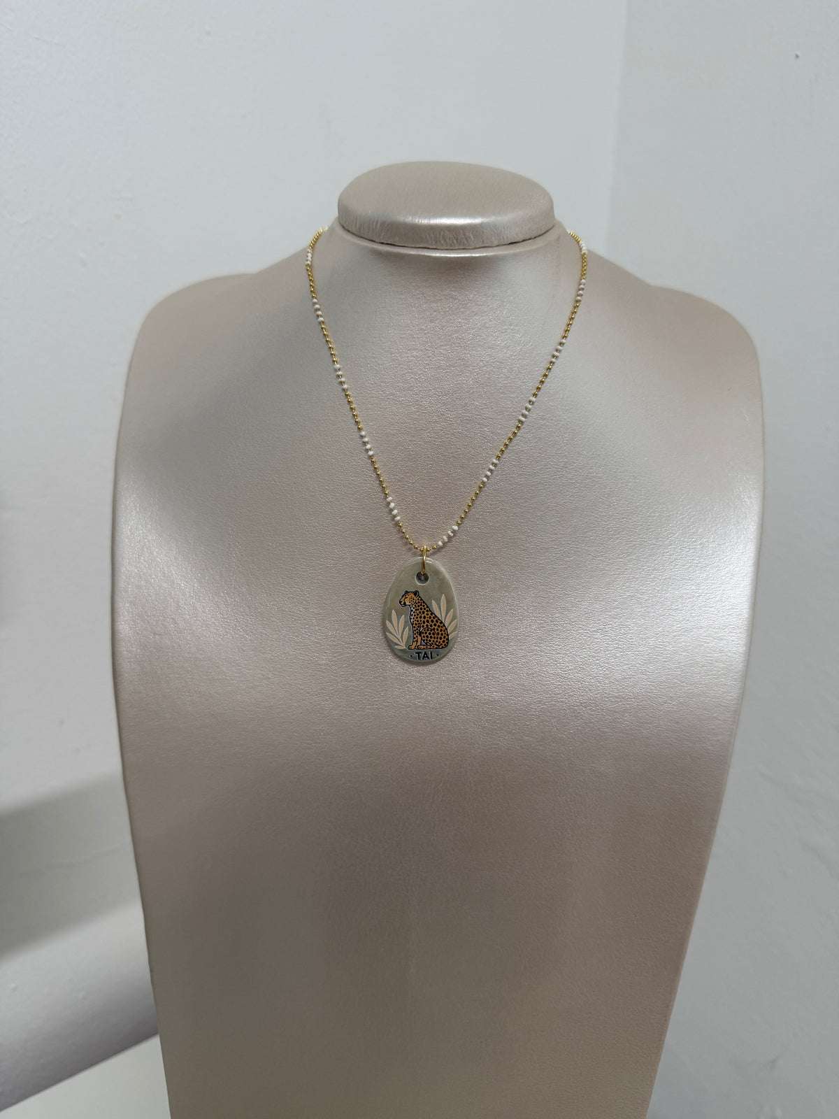 Collar en cadena 16” mas extensor- Safari collection